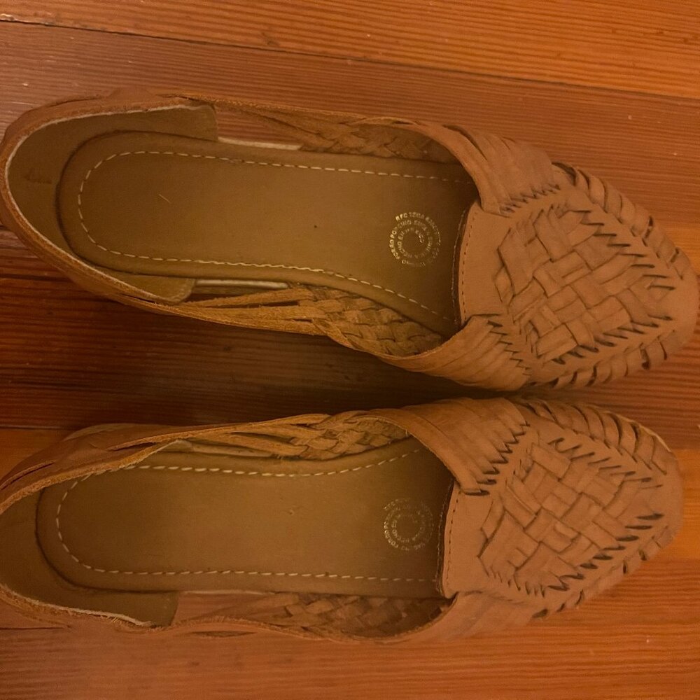 Handmade Huarache Sandals - Brown - Size 8